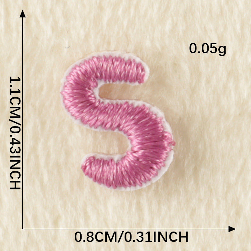 SUNMOVE Letter A-Z Patches Number 0-9 Sew On Iron On Embroidery Applique for Cloth Hat Bag Shoes DIY