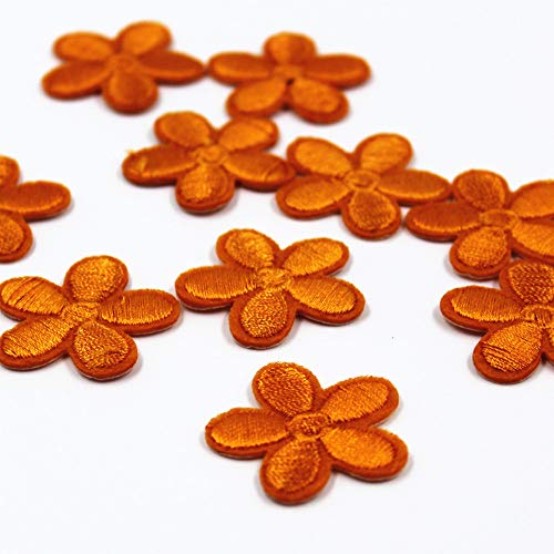 10Pcs Plum Blossom Embroidery Sew On Iron On Patch Badge Jacket Jeans Clothes Fabric Applique DIY