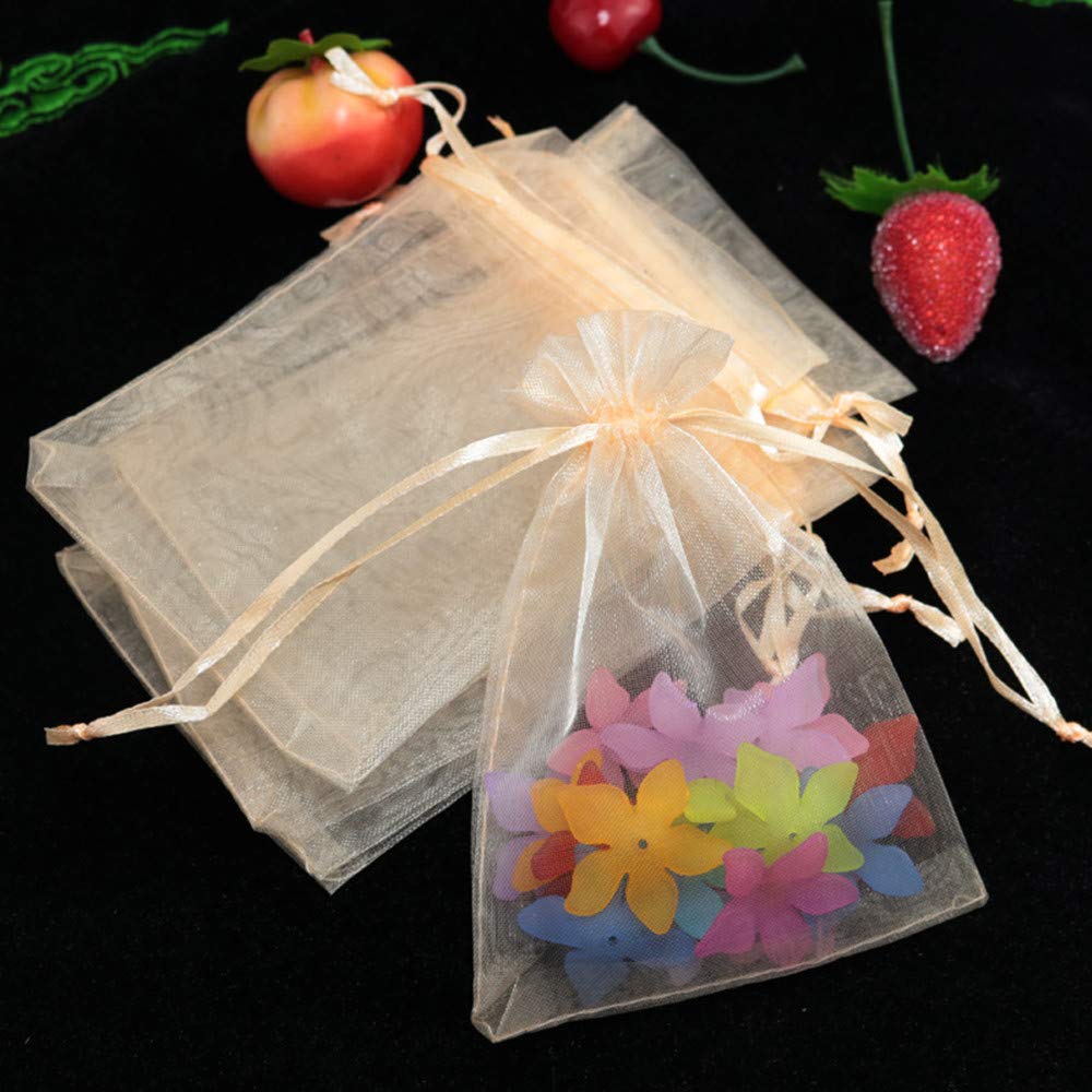 SUNMOVE 100Pcs Organza Gift Bags Drawstring Favor Bags Jewelry Pouches Wrap, 3.93 x 4.72 Inches, Multi-Colored, Candy Pouches Wedding Party Birthday Christmas Favor Gift Bags