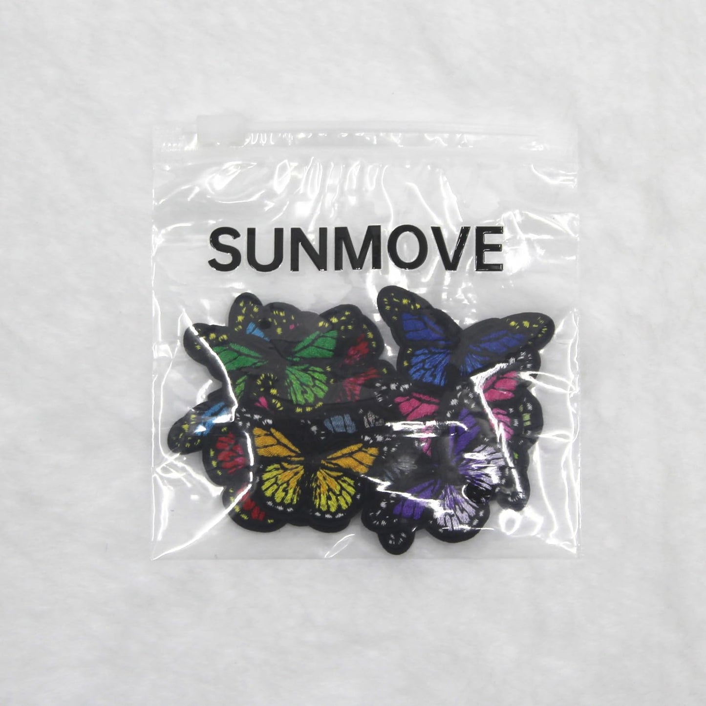 SUNMOVE 10Pcs Embroidery Butterfly Iron On Sew On Patch Badge Dress Hat Jeans Fabric Applique DIY