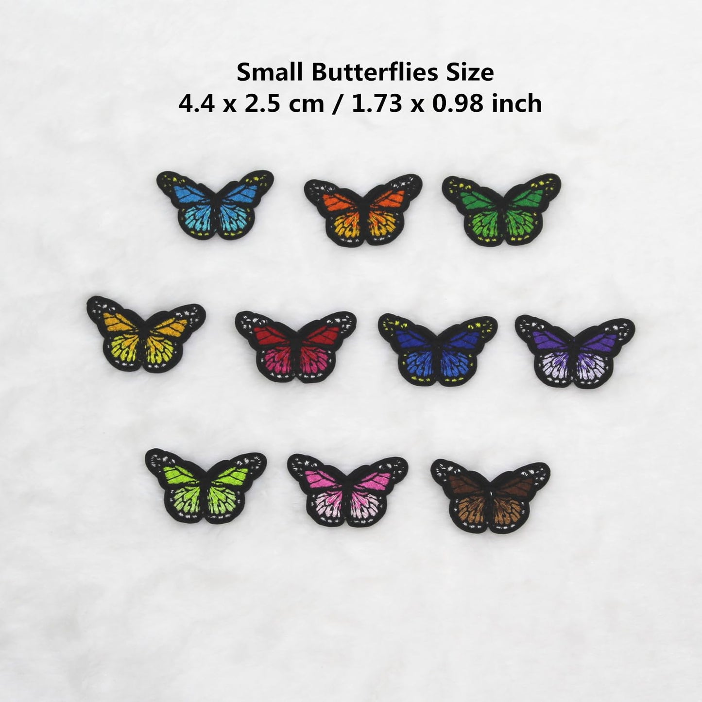 SUNMOVE 10Pcs Embroidery Butterfly Iron On Sew On Patch Badge Dress Hat Jeans Fabric Applique DIY
