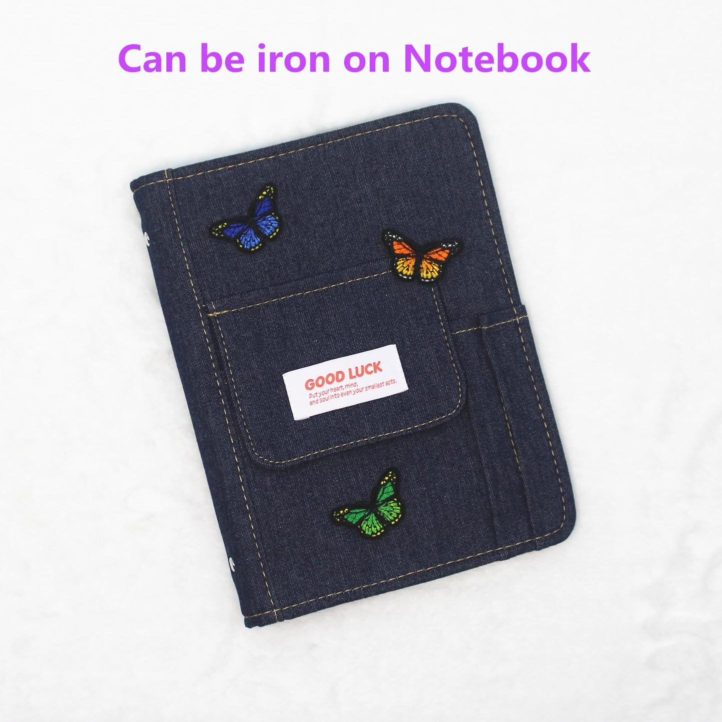 SUNMOVE 10Pcs Embroidery Butterfly Iron On Sew On Patch Badge Dress Hat Jeans Fabric Applique DIY