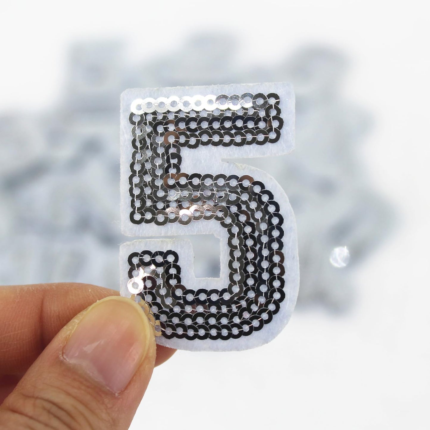 SUNMOVE 30 Pcs Numbers Patch Number 0-9 Embroidered Patches Sew On Iron On with Ironed Adhesive DIY for Shirts Jackets Hats Jeans Shoes Bags