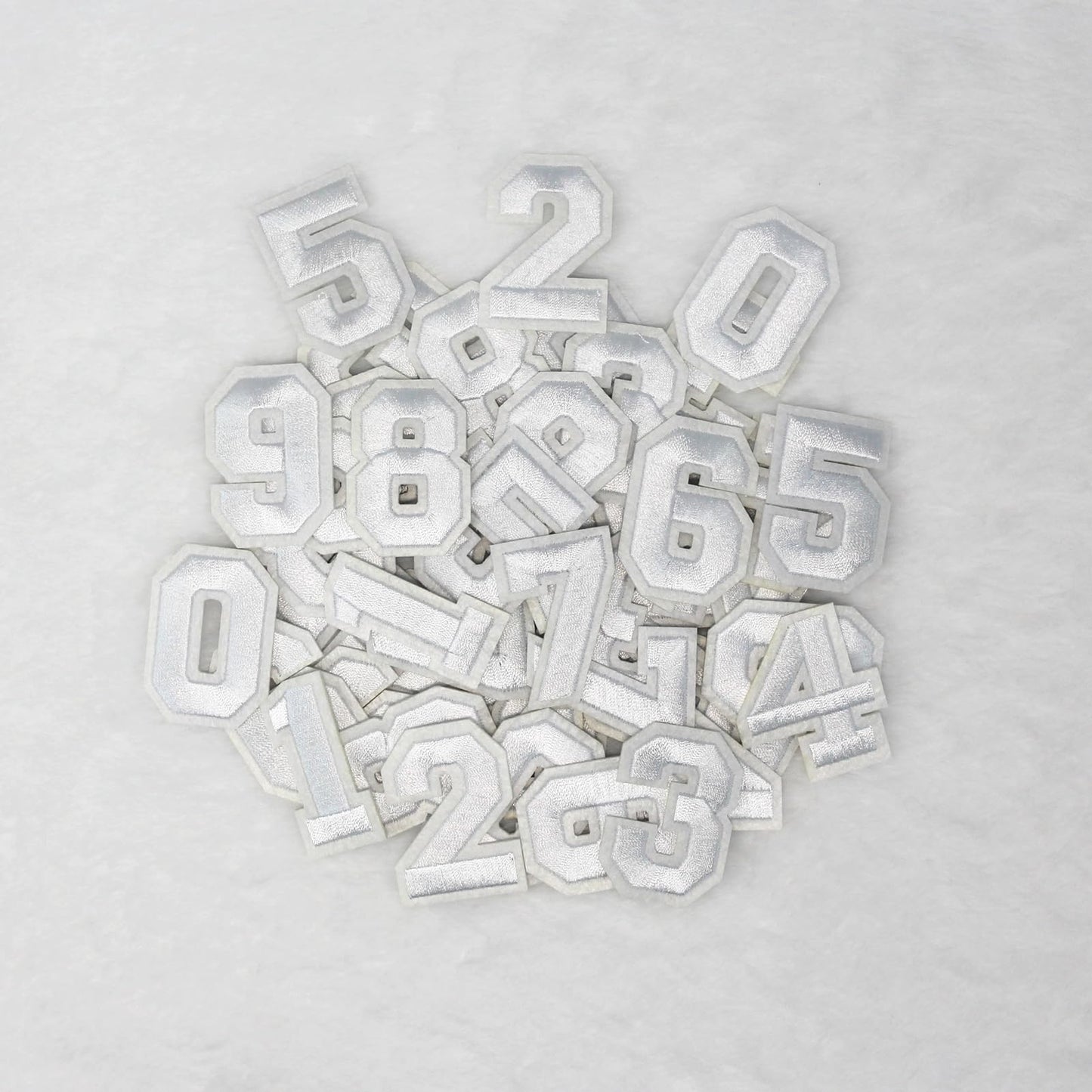 SUNMOVE 30 Pcs Numbers Patch Number 0-9 Embroidered Patches Sew On Iron On with Ironed Adhesive DIY for Shirts Jackets Hats Jeans Shoes Bags