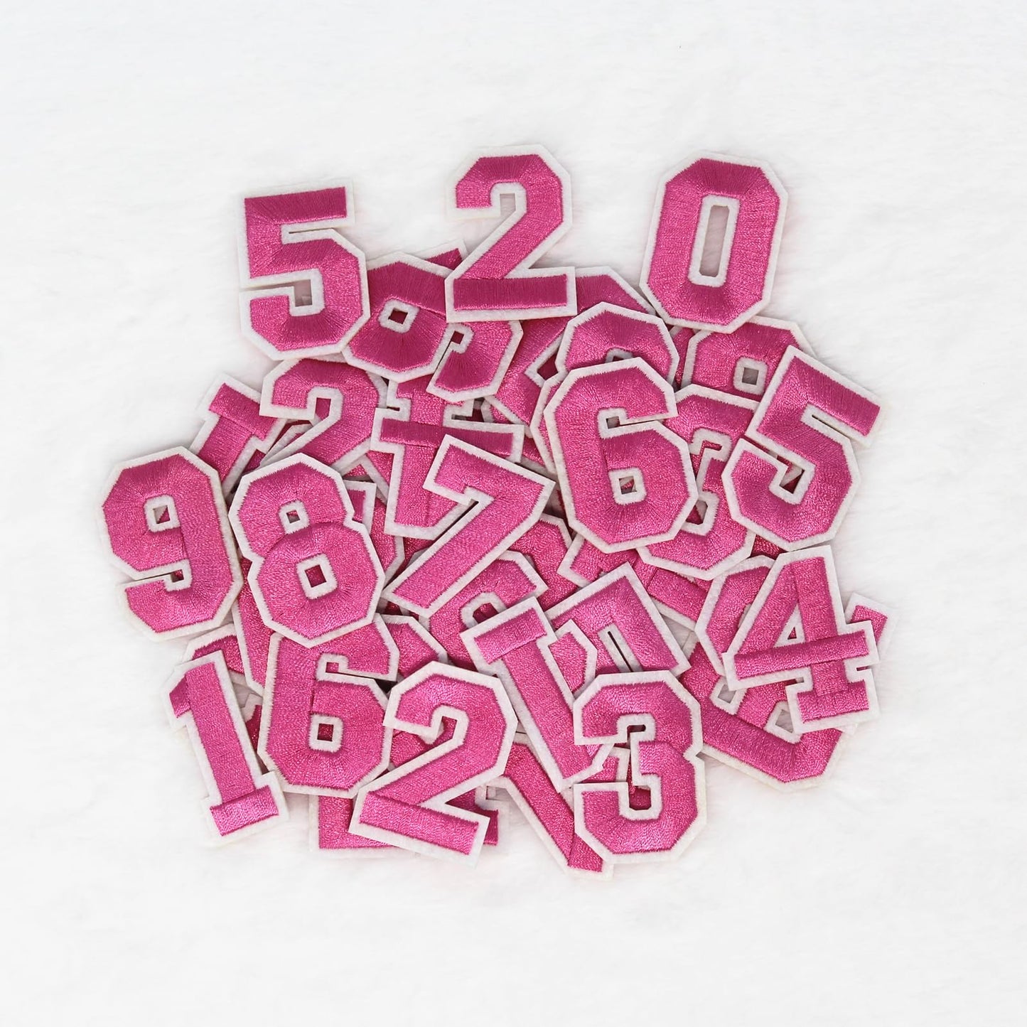 SUNMOVE 30 Pcs Numbers Patch Number 0-9 Embroidered Patches Sew On Iron On with Ironed Adhesive DIY for Shirts Jackets Hats Jeans Shoes Bags