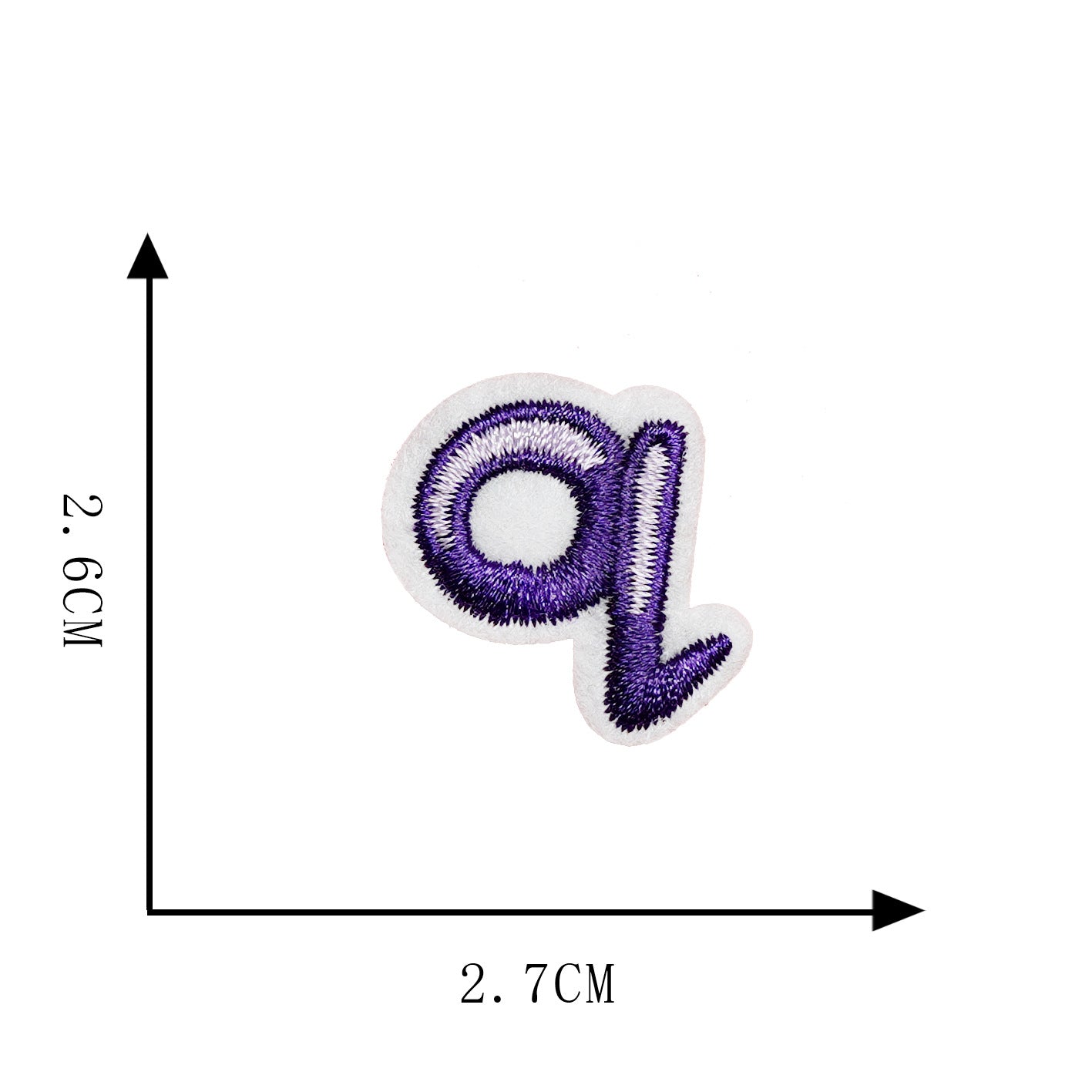 A-Z Creative Letter Embroidery Fabric Patches DIY Embroidery Decorative Clothing Accessories