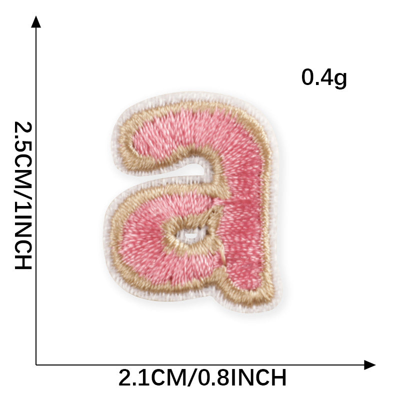 SUNMOVE Letter A-Z Patches Sew On Iron On Embroidery Applique for Clothes Bag Jeans Keychain DIY