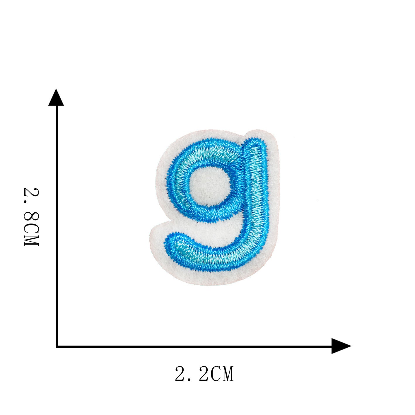 A-Z Creative Letter Embroidery Fabric Patches DIY Embroidery Decorative Clothing Accessories