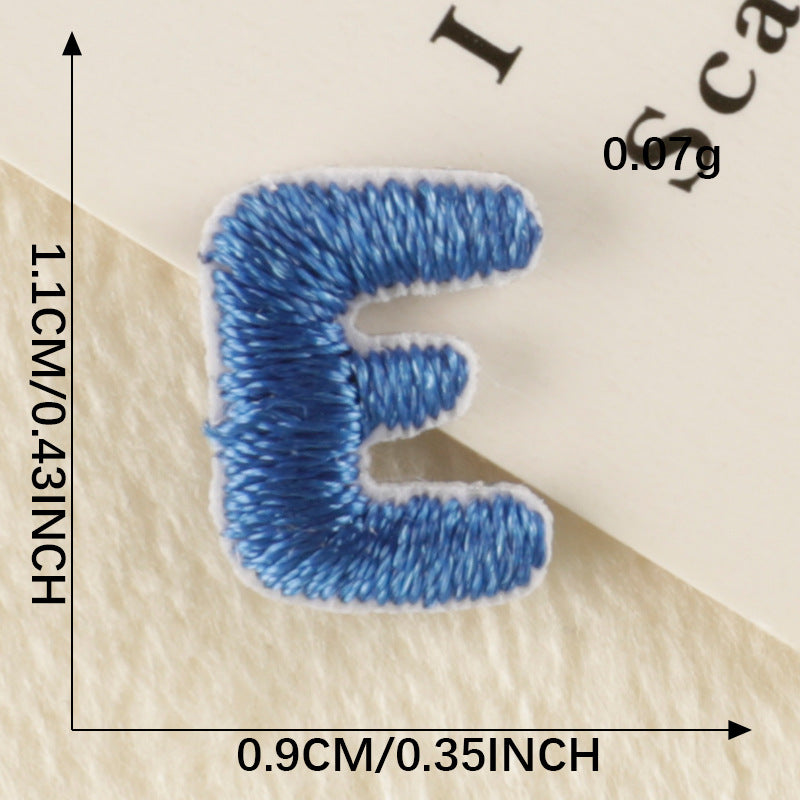 SUNMOVE Letter A-Z Patches Number 0-9 Sew On Iron On Embroidery Applique for Cloth Hat Bag Shoes DIY