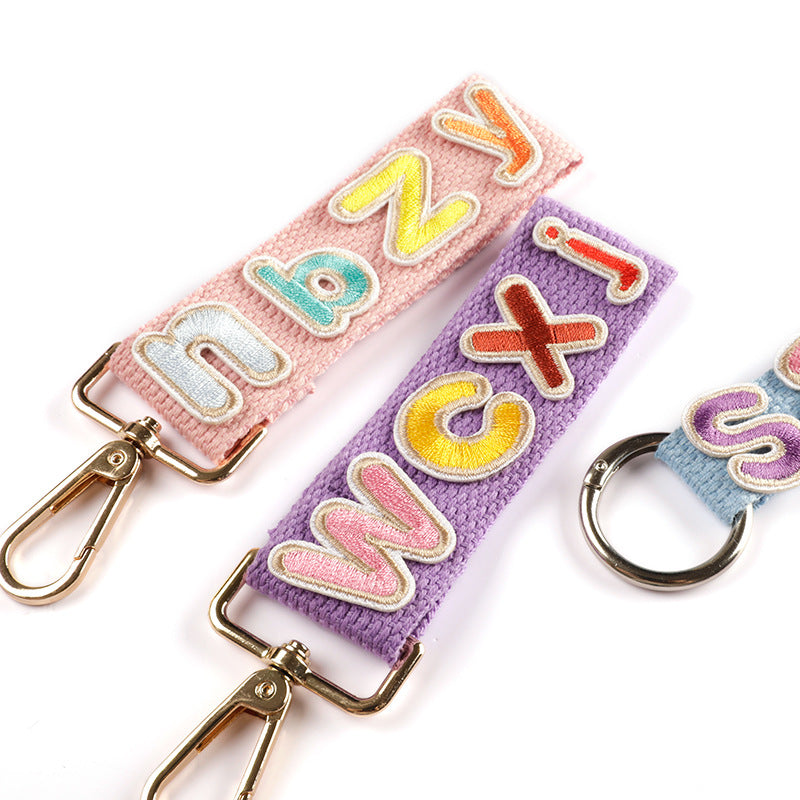 SUNMOVE Letter A-Z Patches Sew On Iron On Embroidery Applique for Clothes Bag Jeans Keychain DIY