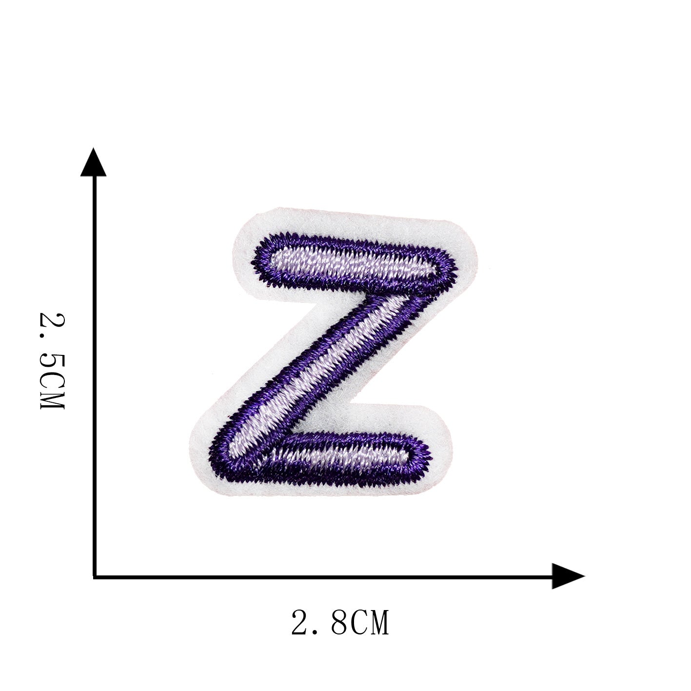 A-Z Creative Letter Embroidery Fabric Patches DIY Embroidery Decorative Clothing Accessories