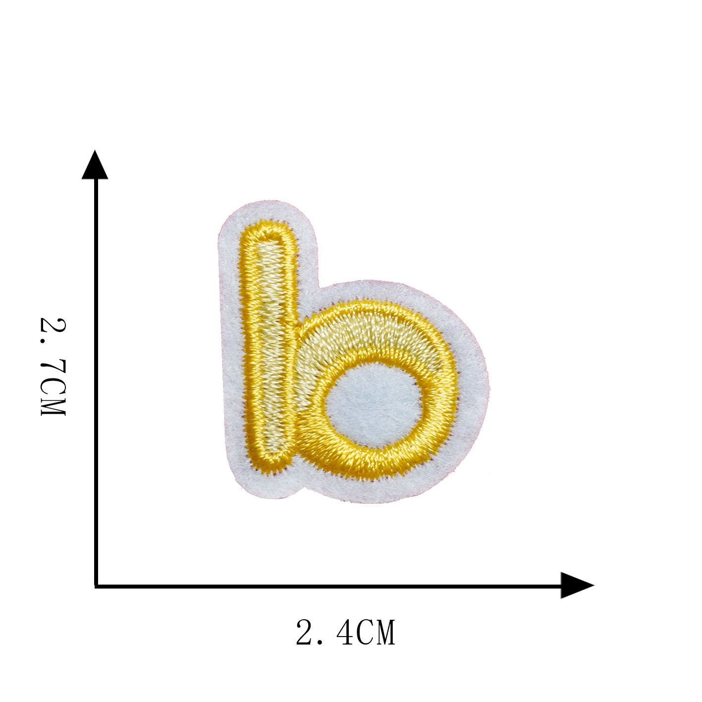 A-Z Creative Letter Embroidery Fabric Patches DIY Embroidery Decorative Clothing Accessories