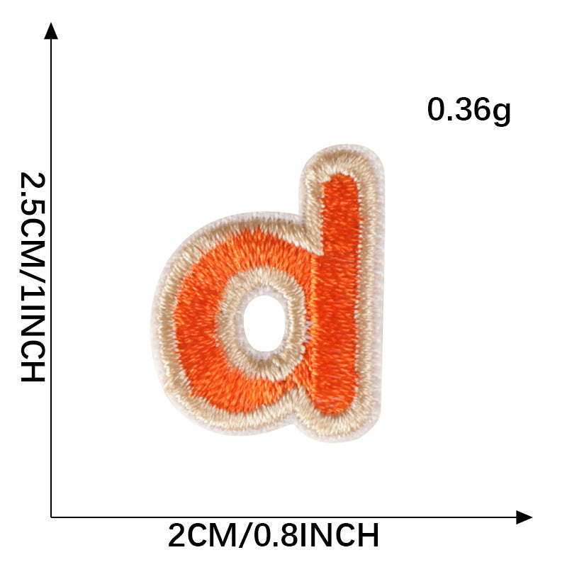 SUNMOVE Letter A-Z Patches Sew On Iron On Embroidery Applique for Clothes Bag Jeans Keychain DIY