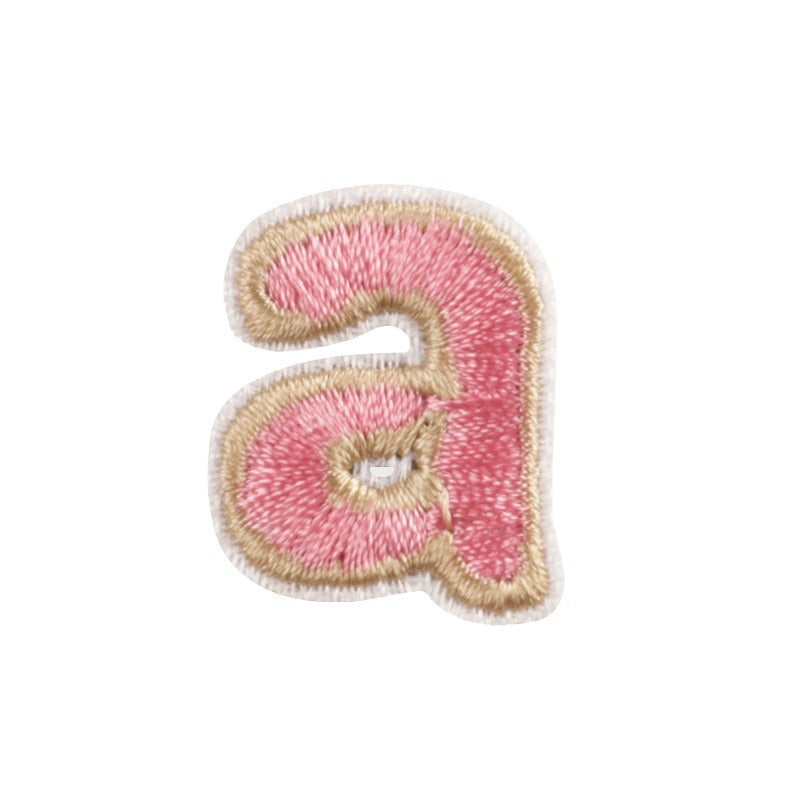 SUNMOVE Letter A-Z Patches Sew On Iron On Embroidery Applique for Clothes Bag Jeans Keychain DIY