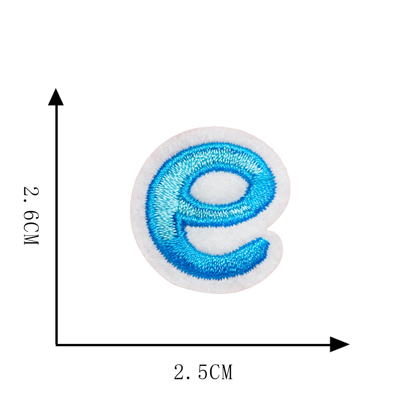 A-Z Creative Letter Embroidery Fabric Patches DIY Embroidery Decorative Clothing Accessories